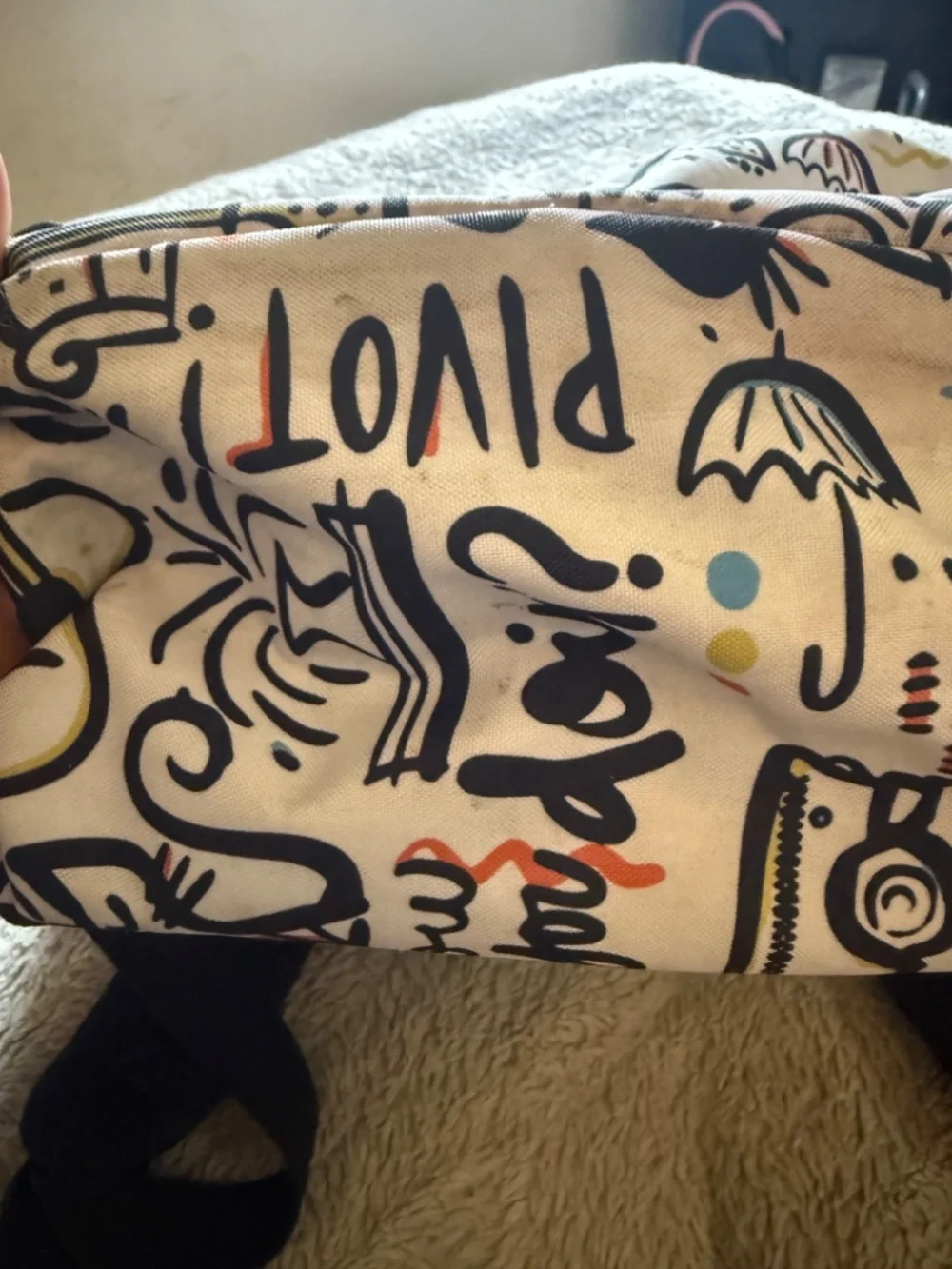 Friends White Graphic Backpack